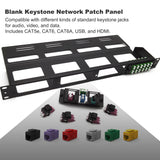 multimedia blank keystone patch panels