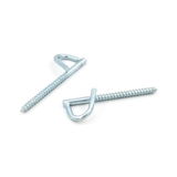 Galvanized Retractor Screw Eye Hooks Outdoor P Type For Fiber Optic Cabling	