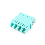 LC/UPC Inner shutter Quad Multimode OM3 Fiber Adapter	
