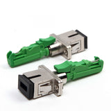 E2000/APC male to SC/APC Female Simplex Single Mode Fiber Optic Adapter