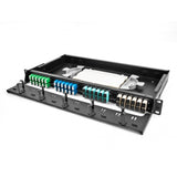 LHD4 Series Fiber Optic 1U Rack Chassis, For 4x LHD4 MPO Casstettes, Unloaded, Fixed