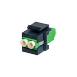 LC/APC Duplex Singlemode Fiber Optic Keystone Jack