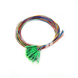 LC/APC 12 Strand Fiber Optic Color Code Grade B Fiber Optic Pigtail Single Mode (G652D/G657A1/G657A2)