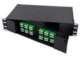 2U 19" Rack-mount Swing Out Panel Fiber Enclosure with 6 LGX slots